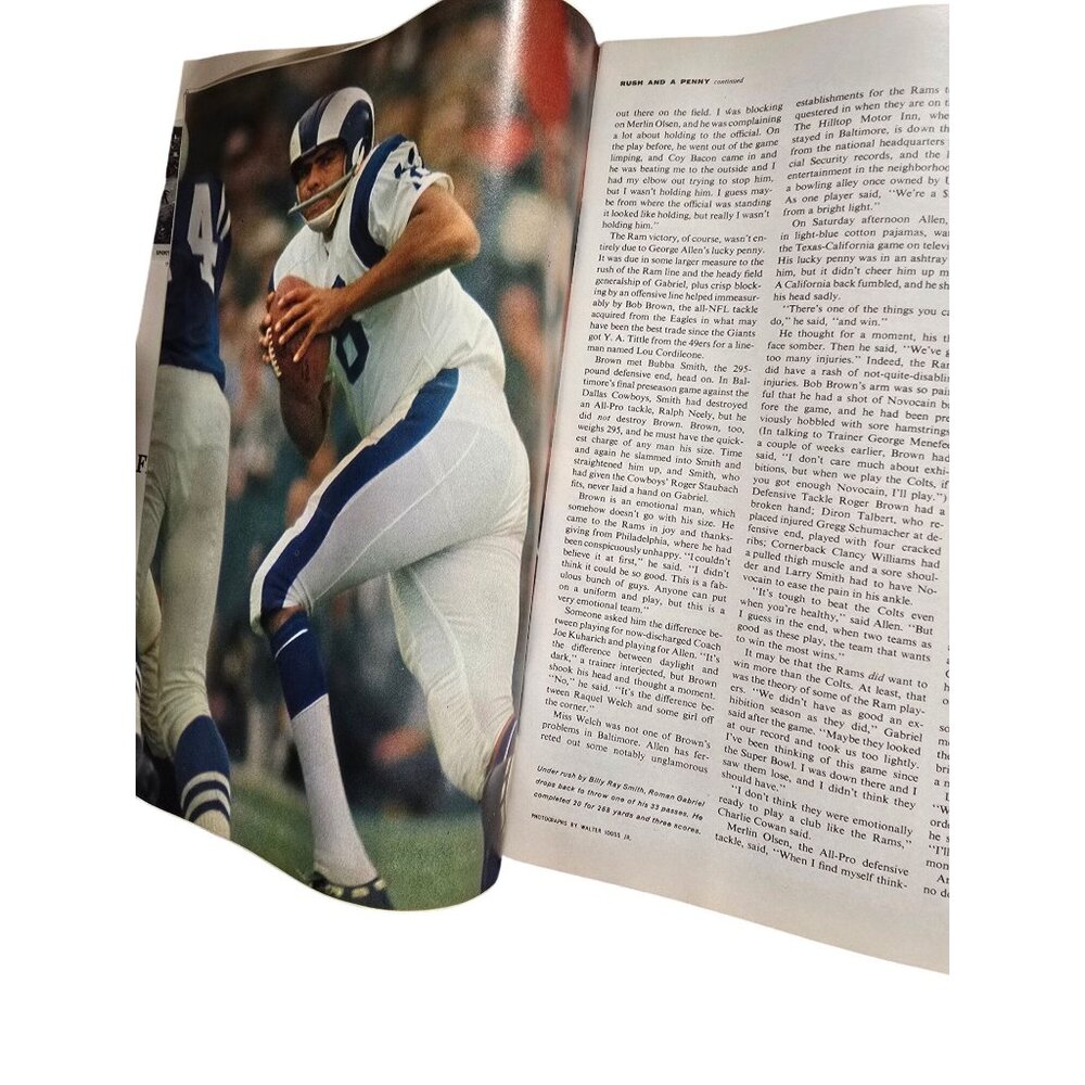 Vintage 1969 Sports Illustrated Magazine Collectible Football Issue Mustang Ad - Picture 5 of 8